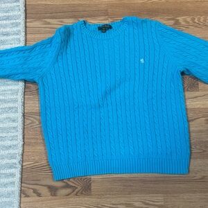 Polo by Ralph Lauren Women’s Vibrant Blue Crewneck Sweater